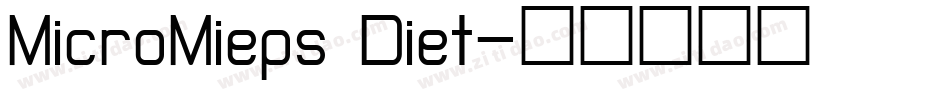 MicroMieps Diet字体转换